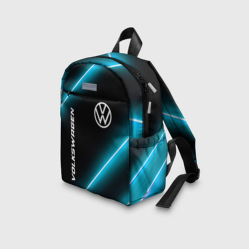Детский рюкзак Volkswagen неоновые лампы / 3D-принт – фото 3