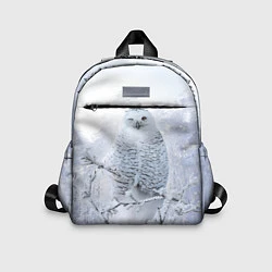 Детский рюкзак Сова белая подмигивает, цвет: 3D-принт