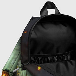 Детский рюкзак Тыква на Хэллоуин в ночном туманном лесу, цвет: 3D-принт — фото 2