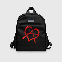 Детский рюкзак Сердце анархиста, цвет: 3D-принт
