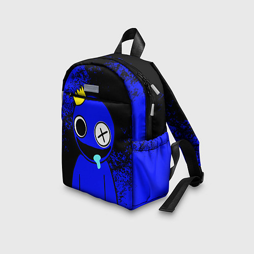 Детский рюкзак Радужные друзья: улыбчивый Синий / 3D-принт – фото 3