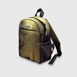 Детский рюкзак Жуткий замок в тумане, цвет: 3D-принт — фото 2