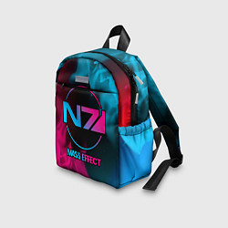 Детский рюкзак Mass Effect - neon gradient, цвет: 3D-принт — фото 2