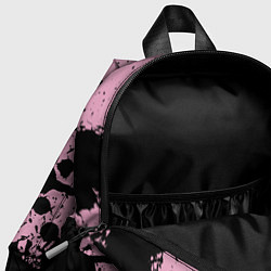 Детский рюкзак Чёрный котяра - Чёрные кляксы, цвет: 3D-принт — фото 2