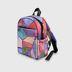 Детский рюкзак Геометрия акварель, цвет: 3D-принт — фото 2