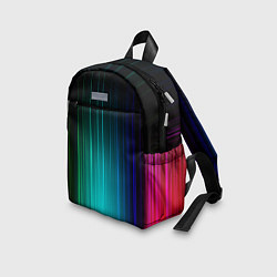 Детский рюкзак Радужные неоновые свечения, цвет: 3D-принт — фото 2