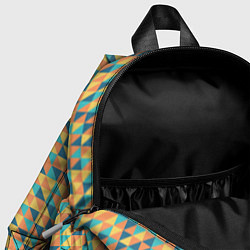 Детский рюкзак Абстрактный мозаичный узор, цвет: 3D-принт — фото 2