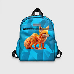 Детский рюкзак Полигональный лисёнок, цвет: 3D-принт