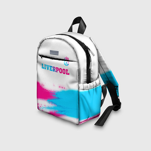 Детский рюкзак Liverpool neon gradient style: символ сверху / 3D-принт – фото 3