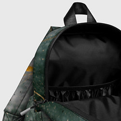 Детский рюкзак Абстрактный серый туман и золотая краска, цвет: 3D-принт — фото 2