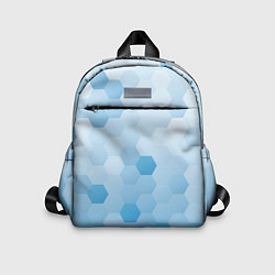 Детский рюкзак Светло-синяя текстура-паттерн, цвет: 3D-принт