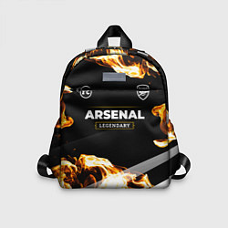 Детский рюкзак Arsenal legendary sport fire, цвет: 3D-принт