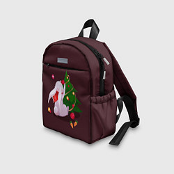 Детский рюкзак Милый новогодний кролик 2023, цвет: 3D-принт — фото 2