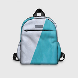 Детский рюкзак Абстрактный паттерн из двух цветов - серый и светл, цвет: 3D-принт