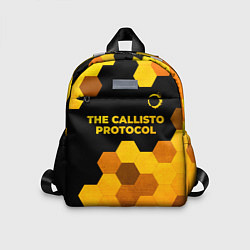 Детский рюкзак The Callisto Protocol - gold gradient: символ свер, цвет: 3D-принт