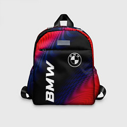 Детский рюкзак BMW красный карбон, цвет: 3D-принт