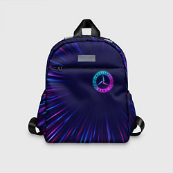 Детский рюкзак Mercedes neon speed lines, цвет: 3D-принт
