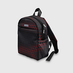 Детский рюкзак Броня из стали красная, цвет: 3D-принт — фото 2