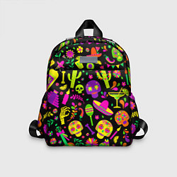 Детский рюкзак Mexican motifs, цвет: 3D-принт