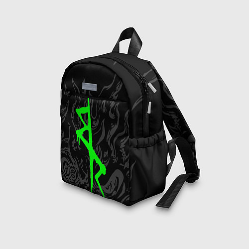 Детский рюкзак Логотип Cyberpunk: Edgerunners - Дэвид / 3D-принт – фото 3
