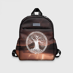 Детский рюкзак Yggdrasil white rune, цвет: 3D-принт