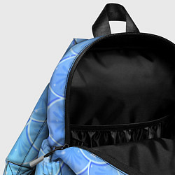 Детский рюкзак Голубая чешуя русалки - паттерн, цвет: 3D-принт — фото 2