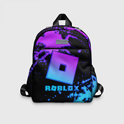 Детский рюкзак Roblox logo neon gradient, цвет: 3D-принт