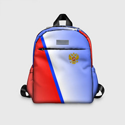 Детский рюкзак Россия полосы с гербом, цвет: 3D-принт
