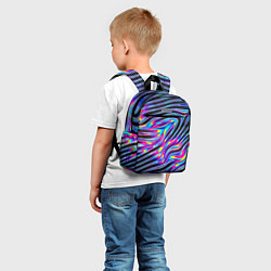 Детский рюкзак Голографические полосы, цвет: 3D-принт — фото 2