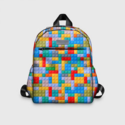 Детский рюкзак Детский конструктор - текстура, цвет: 3D-принт