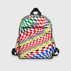 Детский рюкзак Разноцветная оптическая иллюзия