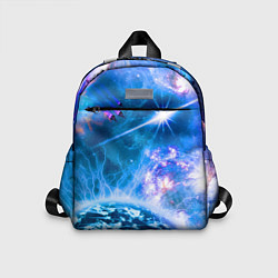 Детский рюкзак Космос - планета и яркая звезда, цвет: 3D-принт