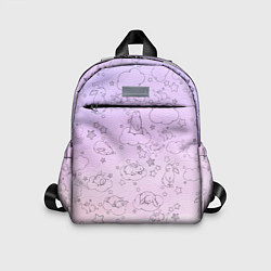 Детский рюкзак Зайчики в облачках, цвет: 3D-принт