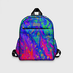 Детский рюкзак Разноцветная импрессивная композиция, цвет: 3D-принт