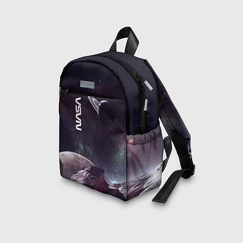 Детский рюкзак Космический пейзаж - Saturn - Nasa / 3D-принт – фото 3