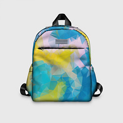 Детский рюкзак Blue abstraction, цвет: 3D-принт