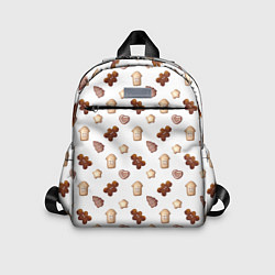 Детский рюкзак Новогоднее печенье - паттерн, цвет: 3D-принт