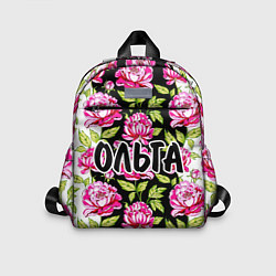 Детский рюкзак Ольга в цветах, цвет: 3D-принт