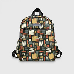 Детский рюкзак Узор штрихованный, цвет: 3D-принт