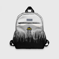 Детский рюкзак Firewatch дождь, цвет: 3D-принт