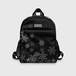 Детский рюкзак Красивые белые снежинки, цвет: 3D-принт
