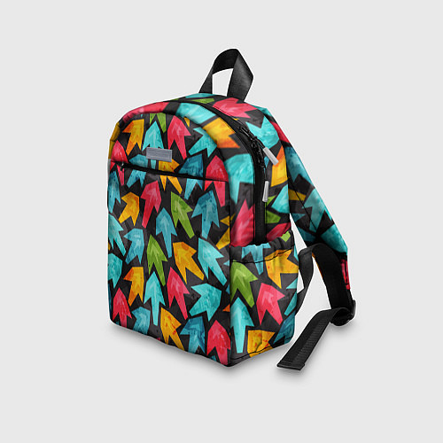 Детский рюкзак Разноцветные стрелы / 3D-принт – фото 3