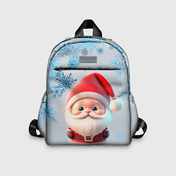 Детский рюкзак Дед мороз и много снежинок, цвет: 3D-принт