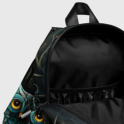 Детский рюкзак Совы в стиле Folk Art, цвет: 3D-принт — фото 2