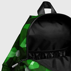 Детский рюкзак Коллекция зеленых изумрудов, цвет: 3D-принт — фото 2