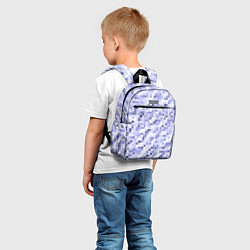 Детский рюкзак Пиксельная абстракция из квадратов, цвет: 3D-принт — фото 2