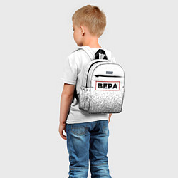 Детский рюкзак Вера - в красной рамке на светлом, цвет: 3D-принт — фото 2