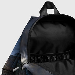 Детский рюкзак Уэнсдей Аддамс, Энид Синклер на фоне замка, цвет: 3D-принт — фото 2