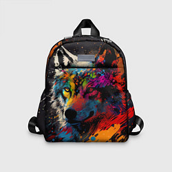 Детский рюкзак Волк, яркие цвета