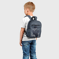 Детский рюкзак Уэнсдэй рисунок карандашами, цвет: 3D-принт — фото 2